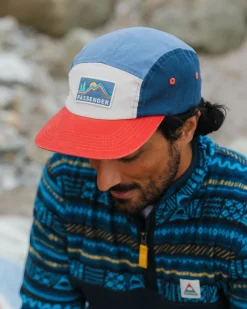 Made To Roam Recycled 5 Panel Hat - Moonlight Blue Multi