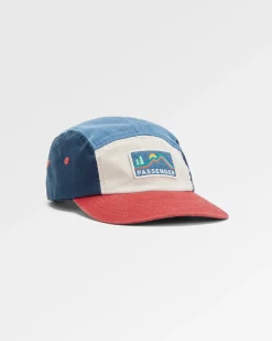 Made To Roam Recycled 5 Panel Hat - Moonlight Blue Multi