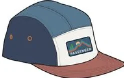 Made To Roam Recycled 5 Panel Hat - Moonlight Blue Multi