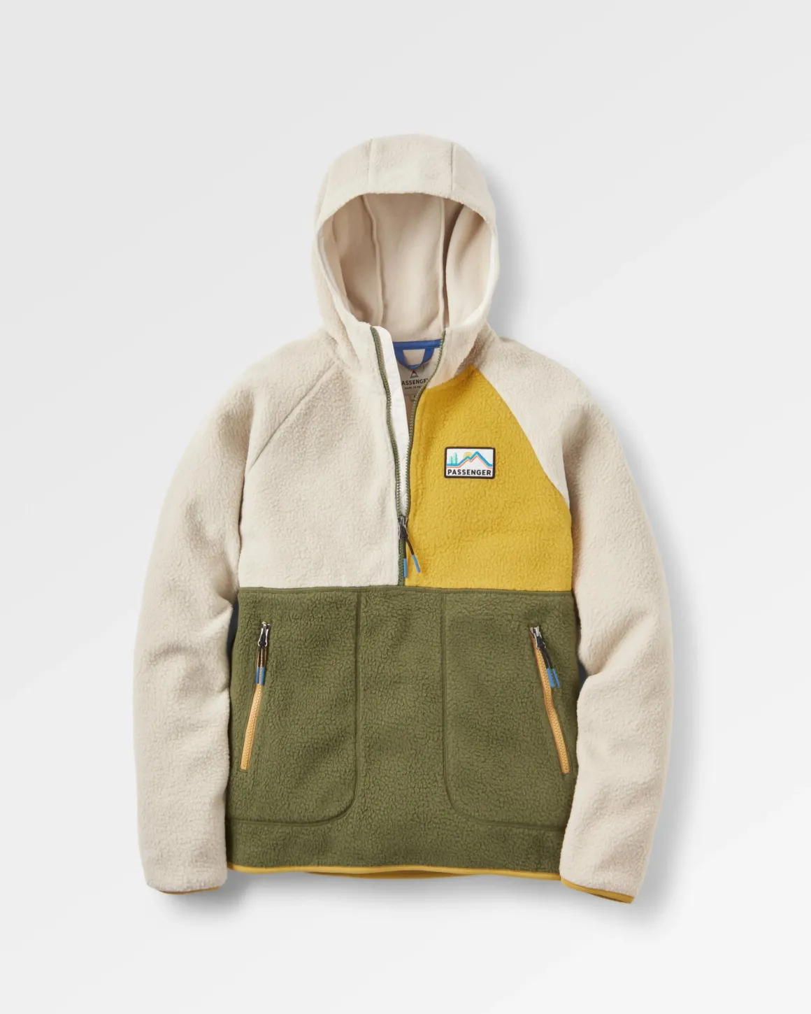 Maine 2.0 1/2 Zip Recycled Sherpa Fleece - Khaki