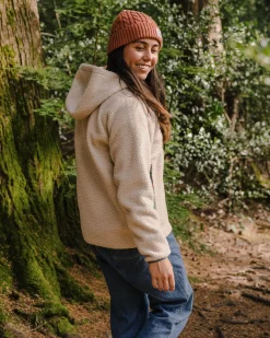 Maine 2.0 Half Zip Recycled Sherpa Fleece - Oatmeal