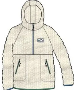 Maine 2.0 Half Zip Recycled Sherpa Fleece - Oatmeal