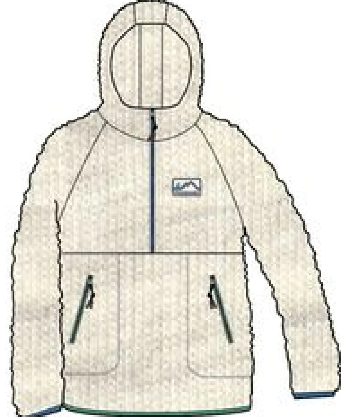 Maine 2.0 Half Zip Recycled Sherpa Fleece - Oatmeal