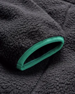 Maine 2.0 Half Zip Recycled Sherpa Fleece - Black