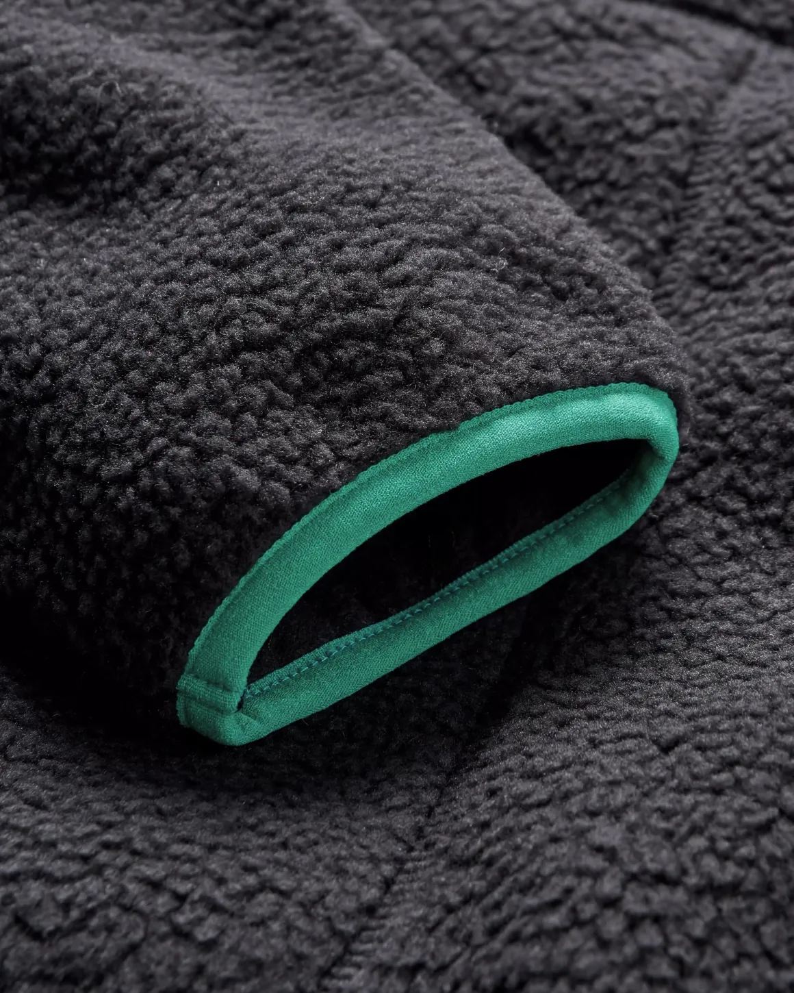 Maine 2.0 Half Zip Recycled Sherpa Fleece - Black