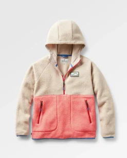 Maine 2.0 Half Zip Recycled Sherpa Fleece - Shell Pink