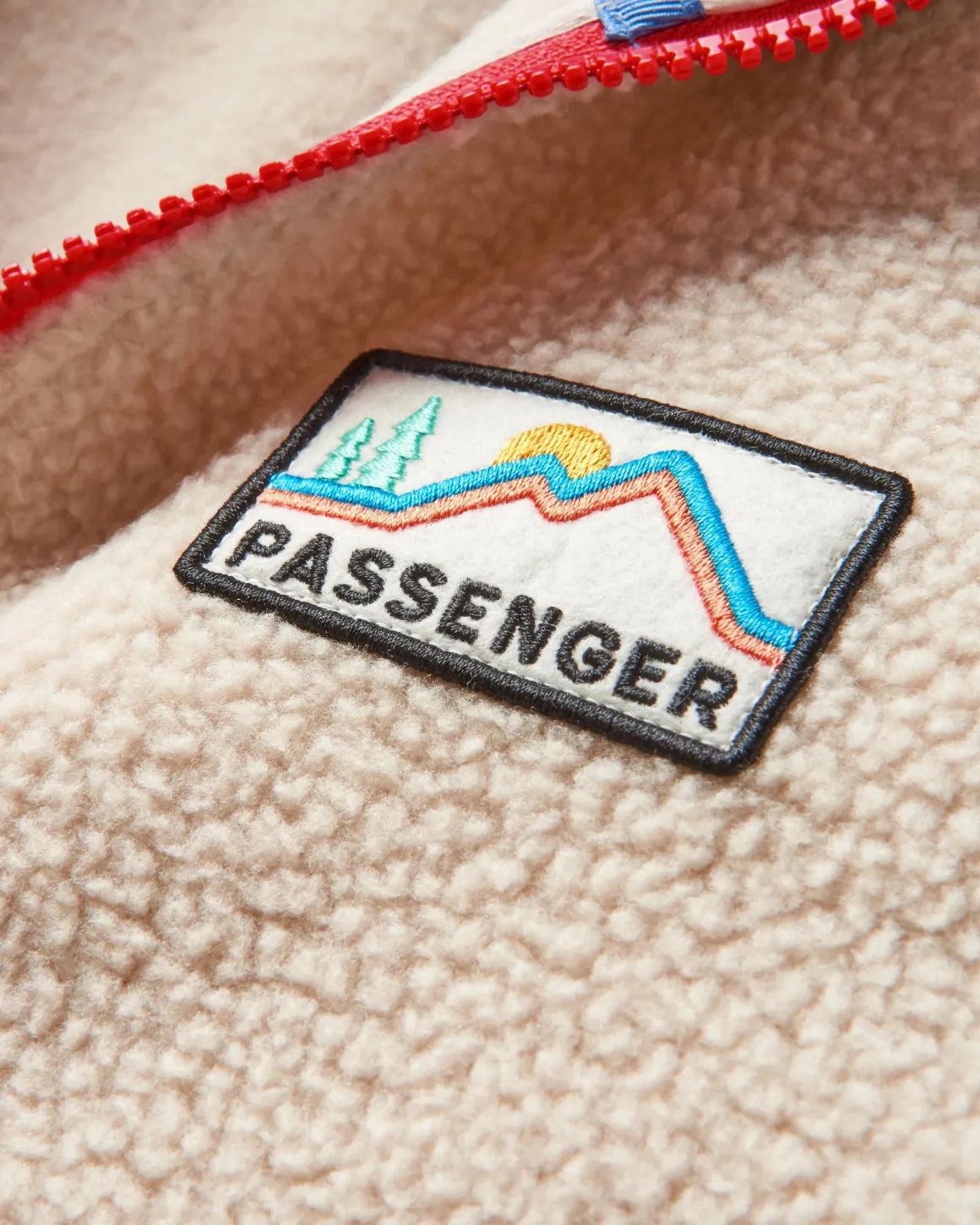 Maine 2.0 Half Zip Recycled Sherpa Fleece - Shell Pink