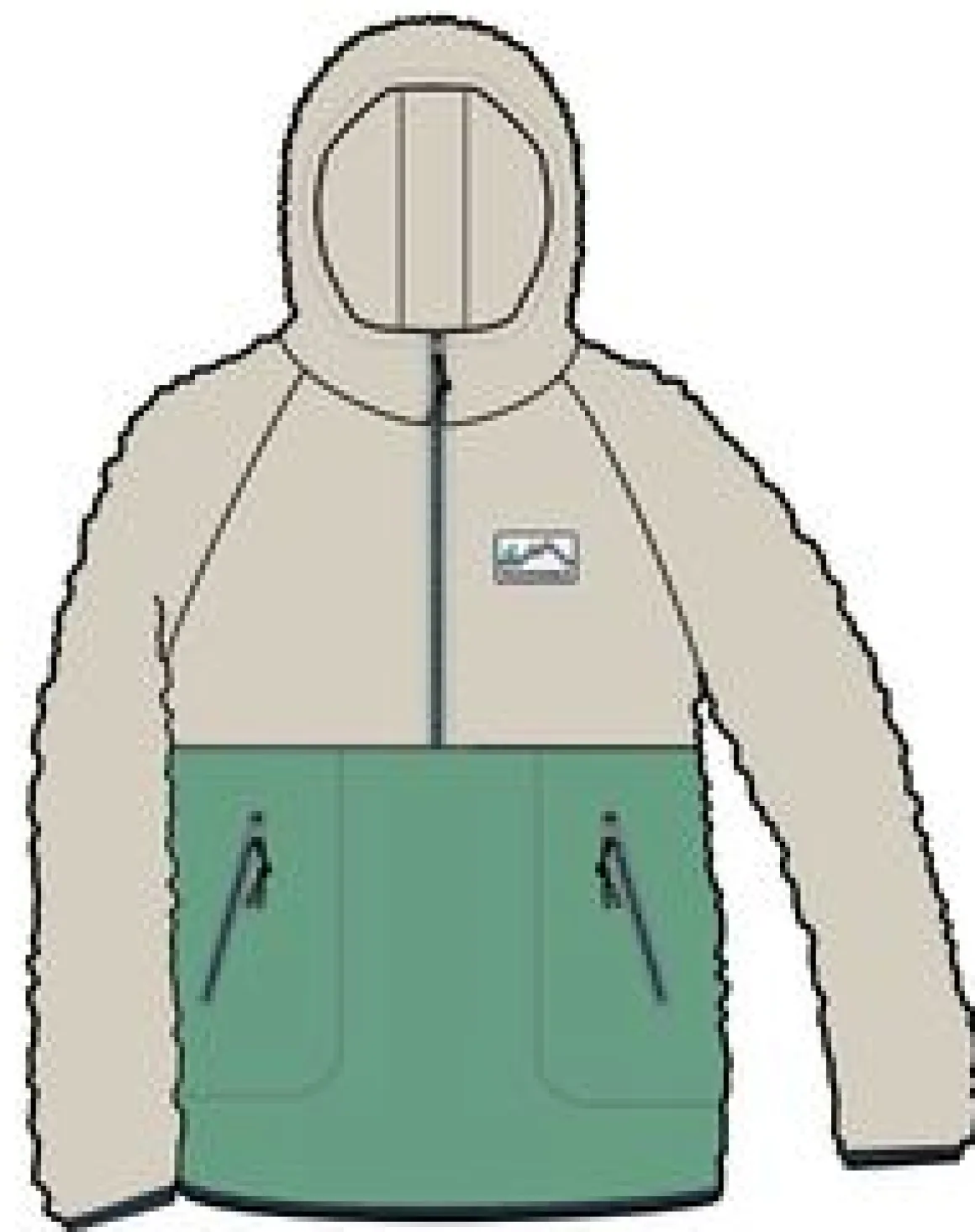 Maine 2.0 Half Zip Recycled Sherpa Fleece - Green Spruce