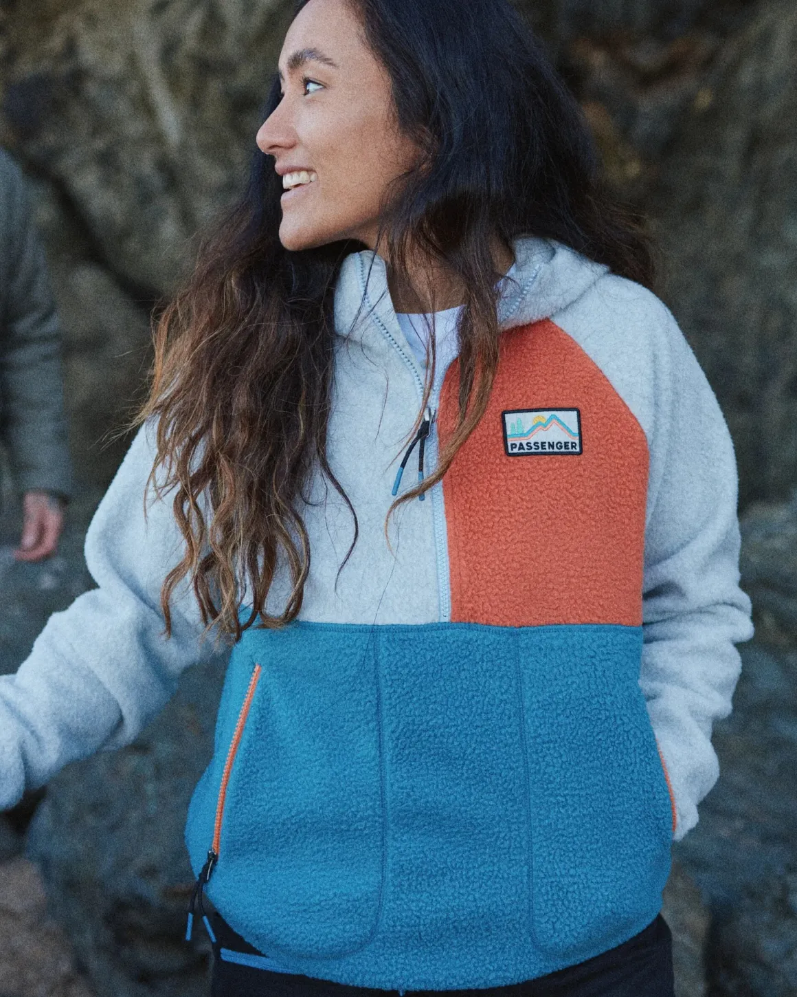 Maine 2.0 Half Zip Recycled Sherpa Fleece - Blue Steel