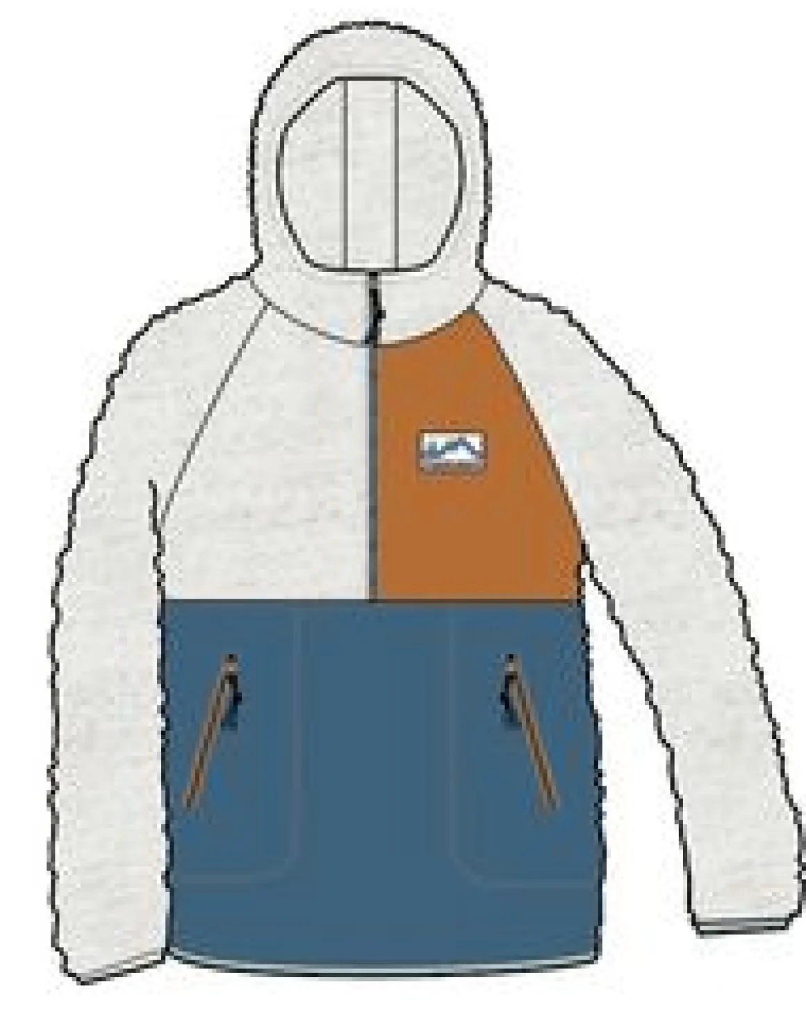 Maine 2.0 Half Zip Recycled Sherpa Fleece - Blue Steel
