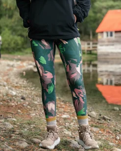 Mantra Recycled Active Legging - Abstract Mountain Fir Tree