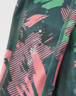 Mantra Recycled Active Legging - Abstract Mountain Fir Tree