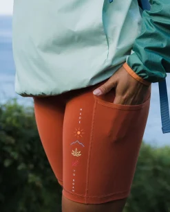 Mantra Recycled Active Shorts - Baked Clay