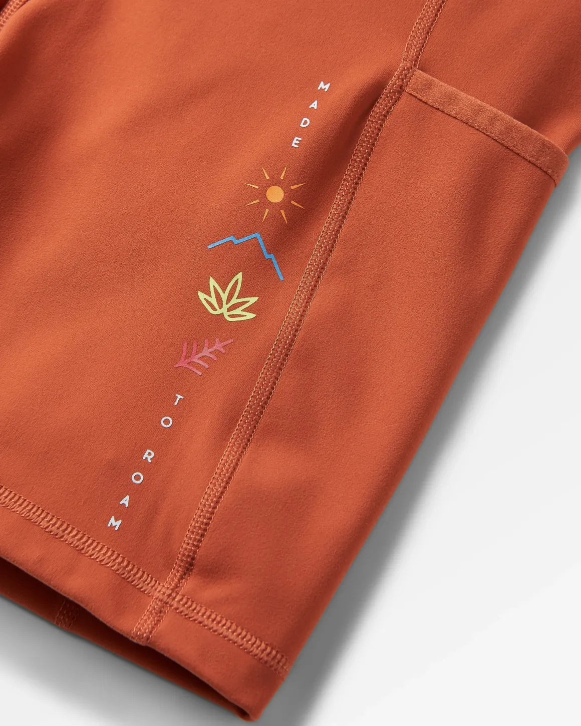 Mantra Recycled Active Shorts - Baked Clay