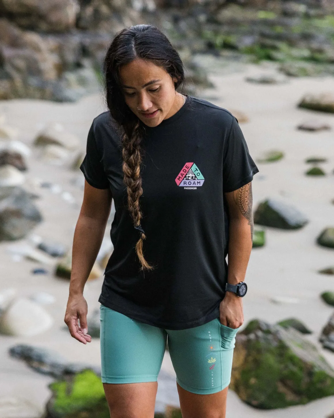 Mantra Recycled Active Shorts - Deep Sea