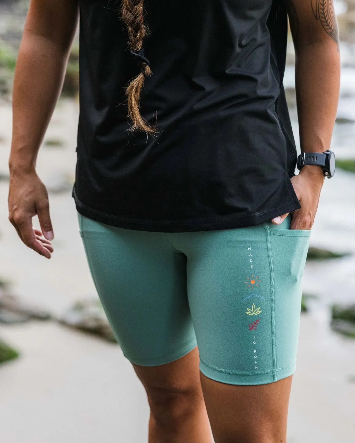 Mantra Recycled Active Shorts - Deep Sea
