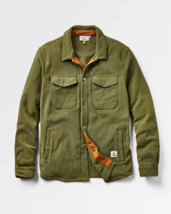Maple Polar Recycled Fleece Shirt - Khaki Green