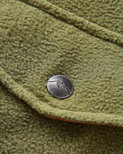 Maple Polar Recycled Fleece Shirt - Khaki Green
