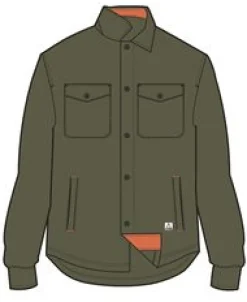 Maple Polar Recycled Fleece Shirt - Khaki Green