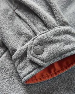 Maple Polar Recycled Fleece Shirt - Gray Marl