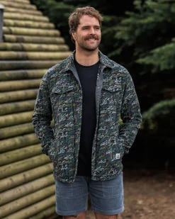 Maple Polar Recycled Fleece Shirt - Ocean Current Black