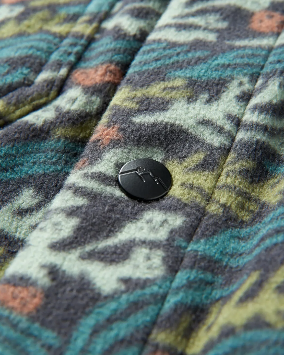 Maple Polar Recycled Fleece Shirt - Ocean Current Black