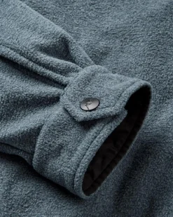 Maple Recycled Polar Fleece Long Sleeve Shirt - Navy Marl