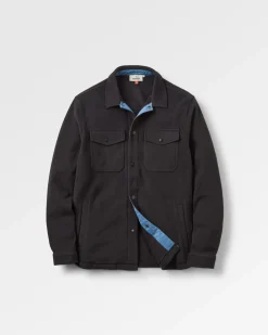 Maple Recycled Polar Fleece Long Sleeve Shirt - Black