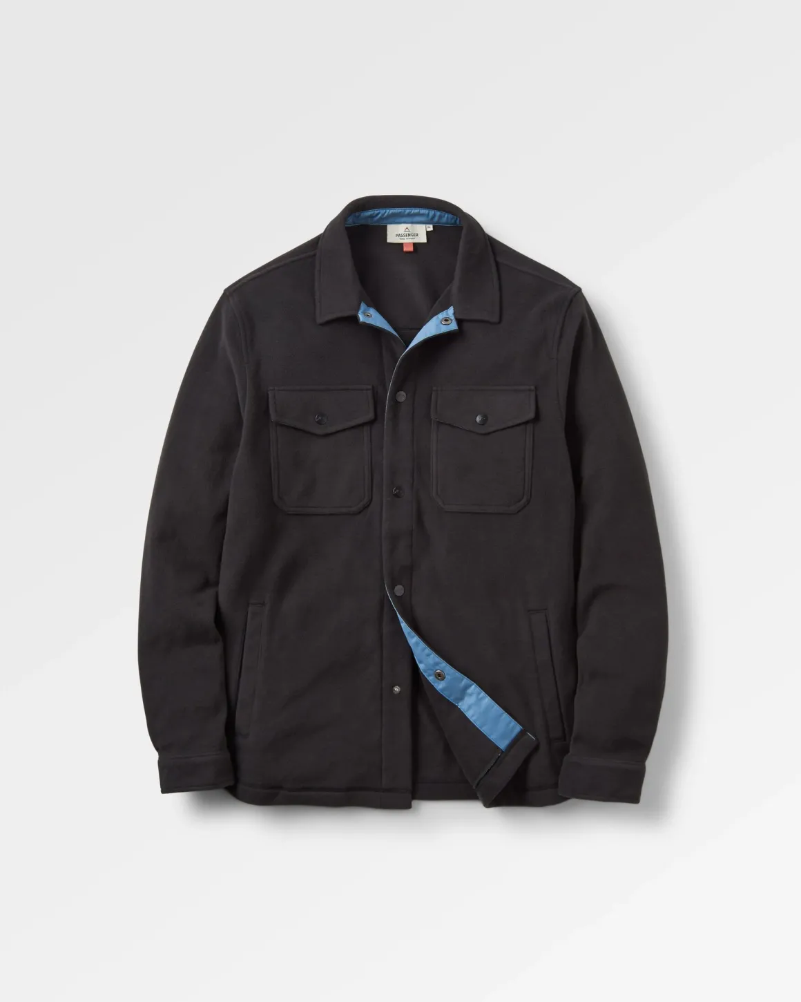 Maple Recycled Polar Fleece Long Sleeve Shirt - Black