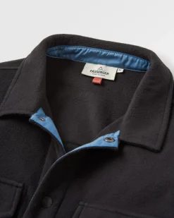 Maple Recycled Polar Fleece Long Sleeve Shirt - Black