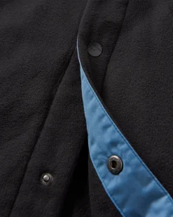 Maple Recycled Polar Fleece Long Sleeve Shirt - Black