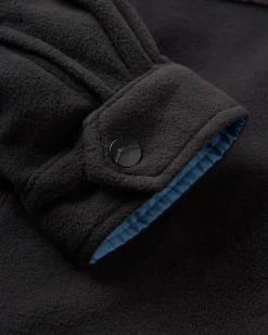 Maple Recycled Polar Fleece Long Sleeve Shirt - Black