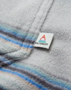 Maple Recycled Polar Fleece Long Sleeve Shirt - Steel Grey Stripe