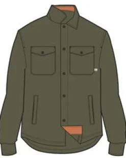 Maple Recycled Polar Fleece Shirt - Khaki Green
