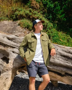 Maple Recycled Polar Fleece Shirt - Khaki Green