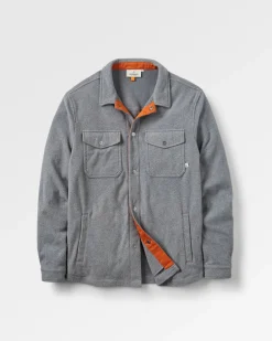 Maple Recycled Polar Fleece Long Sleeve Shirt - Gray Marl 2