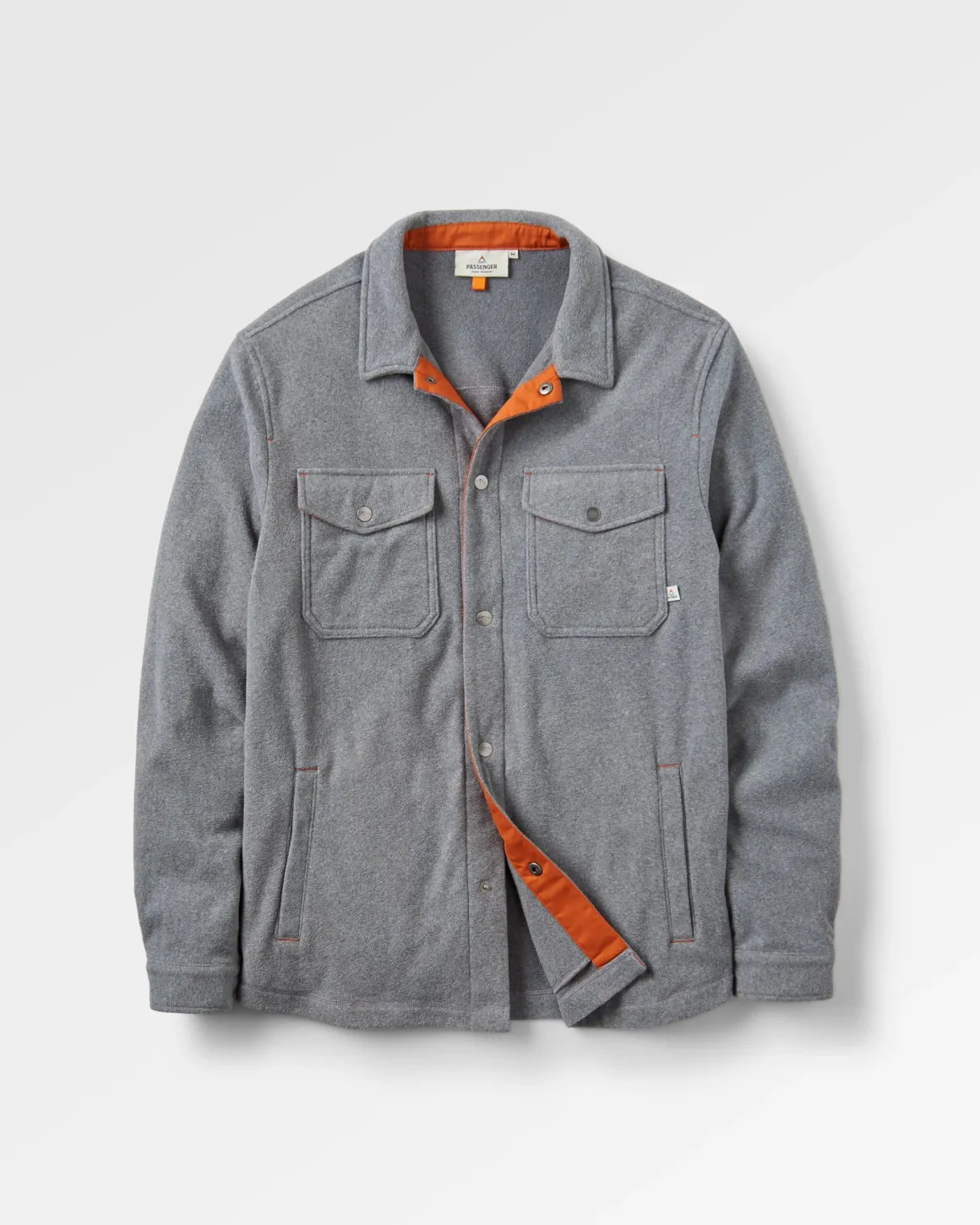 Maple Recycled Polar Fleece Long Sleeve Shirt - Gray Marl 2