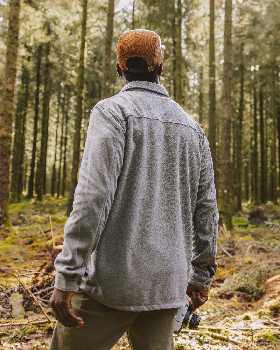 Maple Recycled Polar Fleece Long Sleeve Shirt - Gray Marl 2