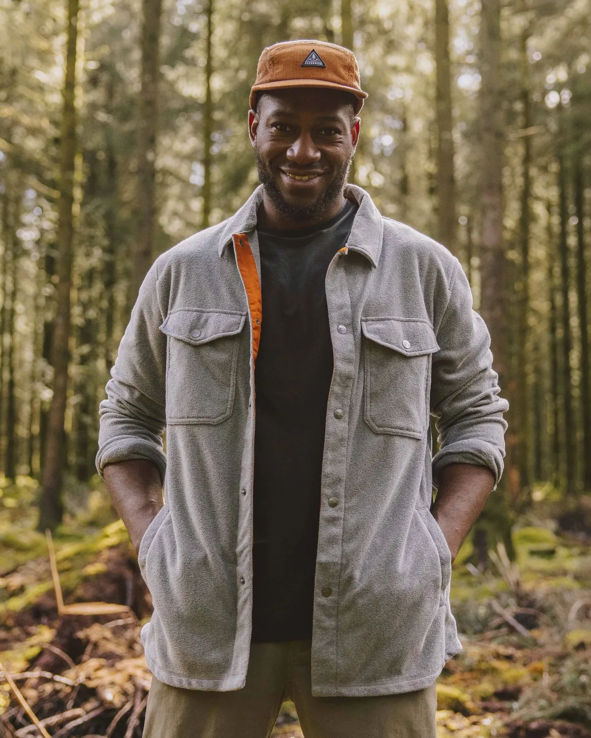 Maple Recycled Polar Fleece Long Sleeve Shirt - Gray Marl 2