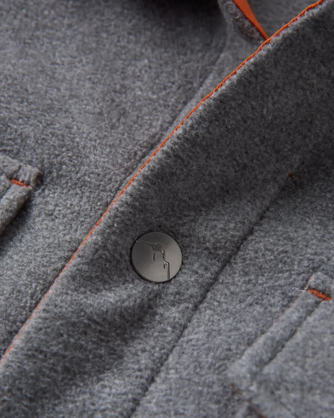 Maple Recycled Polar Fleece Long Sleeve Shirt - Gray Marl 2