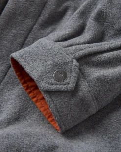 Maple Recycled Polar Fleece Long Sleeve Shirt - Gray Marl 2