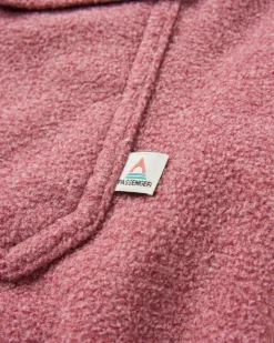 Maple Recycled Polar Fleece Long Sleeve Shirt - Wine Marl