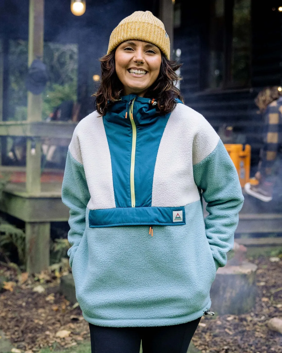Maren Half Zip Recycled Sherpa Fleece - Arctic