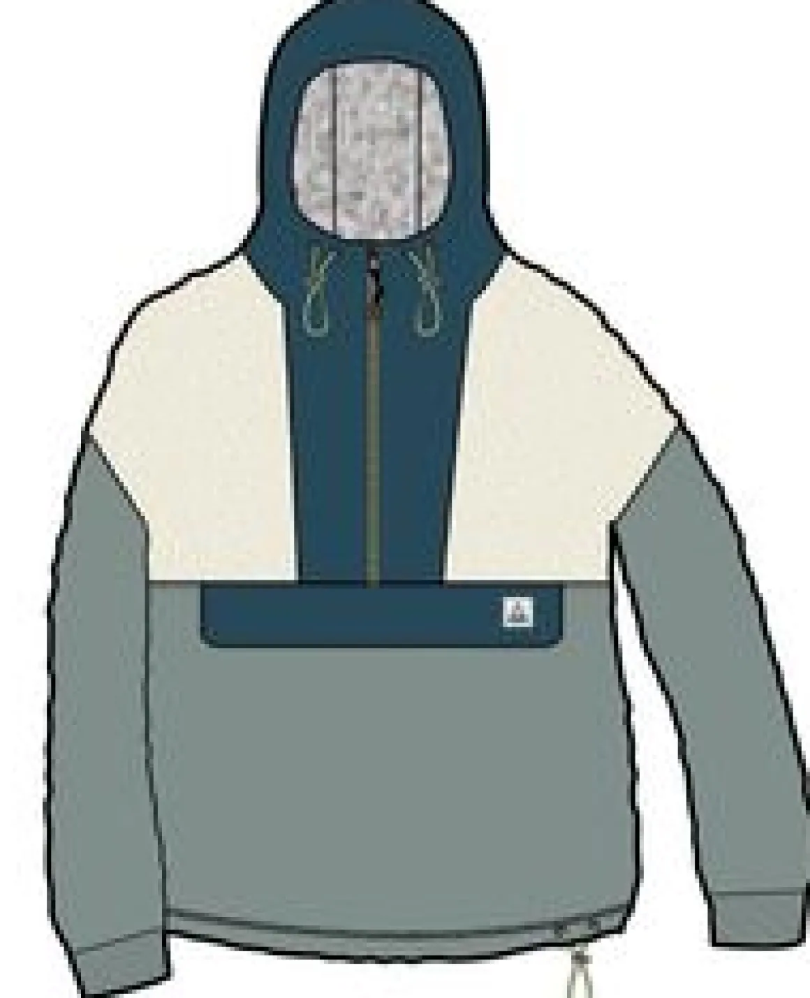 Maren Half Zip Recycled Sherpa Fleece - Arctic