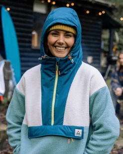 Maren Half Zip Recycled Sherpa Fleece - Arctic