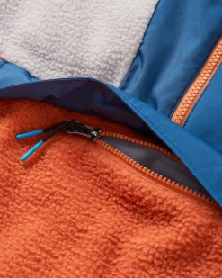 Maren Half Zip Recycled Sherpa Fleece - Burnt Orange