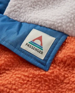 Maren Half Zip Recycled Sherpa Fleece - Burnt Orange