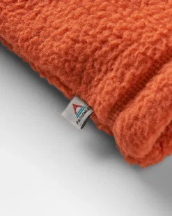 Maren Half Zip Recycled Sherpa Fleece - Burnt Orange