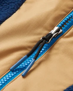 Maren Half Zip Recycled Sherpa Fleece - Bluejay