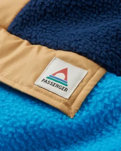 Maren Half Zip Recycled Sherpa Fleece - Bluejay